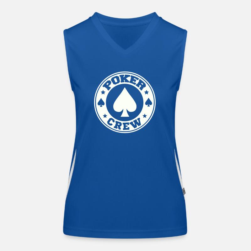 poker crew Funktionelles Kontrast-Tank Top für Frauen