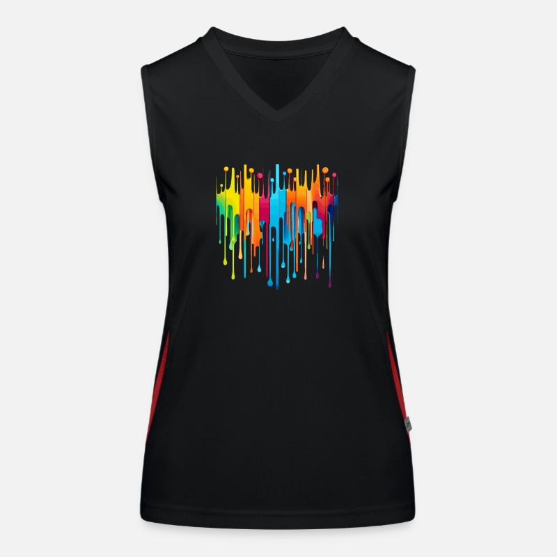 Rainbow Women's Functional Contrast Tank Top