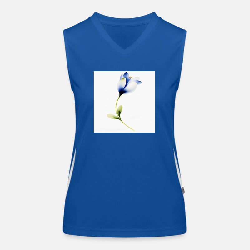 Fleur Débardeur respirant contrasté Femme