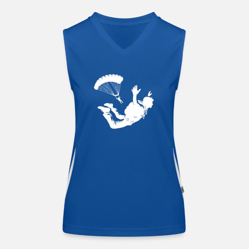 Freifallausbildung Hobby Fallschirmspringer Funktionelles Kontrast-Tank Top für Frauen