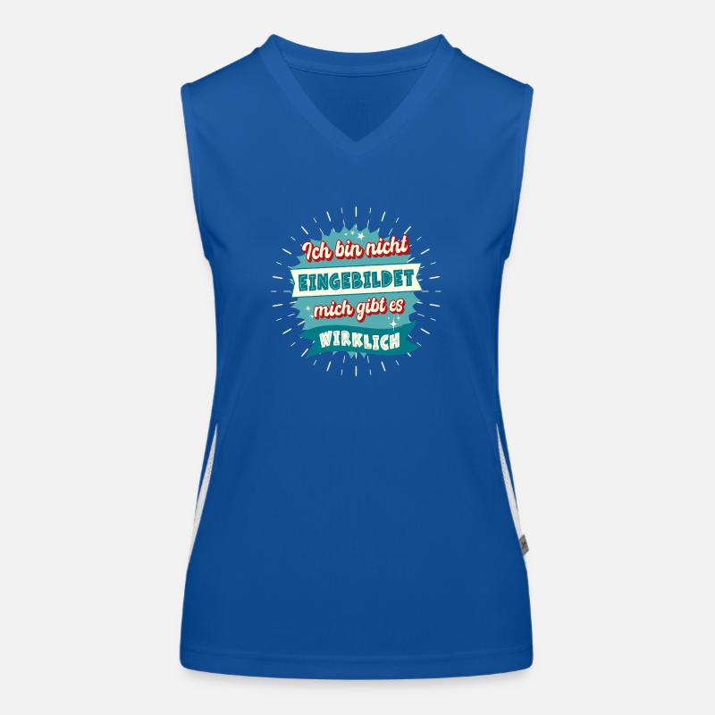 I'm not conceited, I really exist Women's Functional Contrast Tank Top