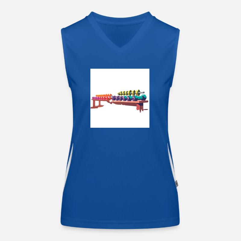 Dumb bells Women's Functional Contrast Tank Top