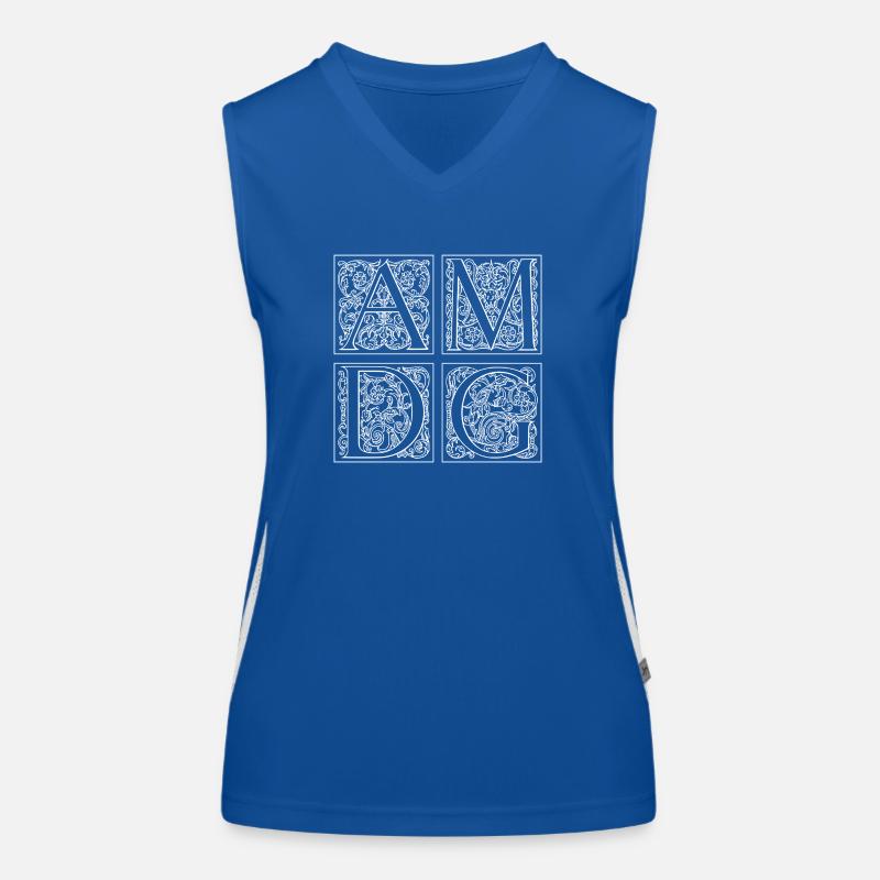 Ad maiorem Dei gloriam Funktionelles Kontrast-Tank Top für Frauen