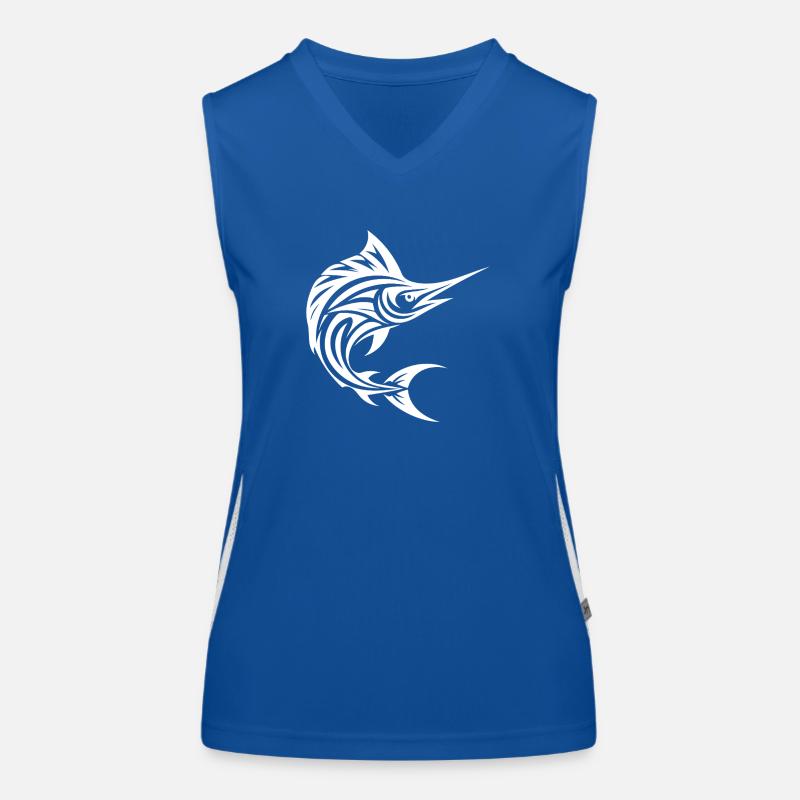 Fast Swordfish - Elegant Sailfish Women's Functional Contrast Tank Top