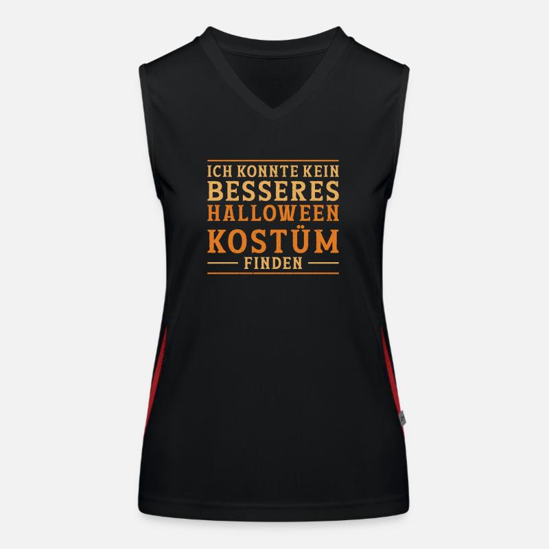 Süßes oder Saures Halloween Geist Spruch Geschenk Funktionelles Kontrast-Tank Top für Frauen