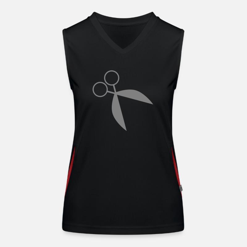 Schere Funktionelles Kontrast-Tank Top für Frauen