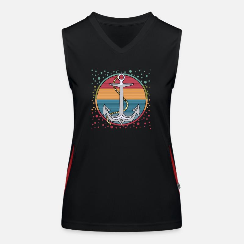 Anker Funktionelles Kontrast-Tank Top für Frauen