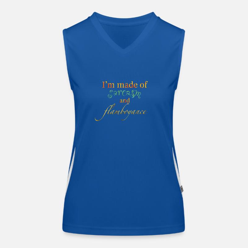 Sarkasmus und Extravaganz Funktionelles Kontrast-Tank Top für Frauen