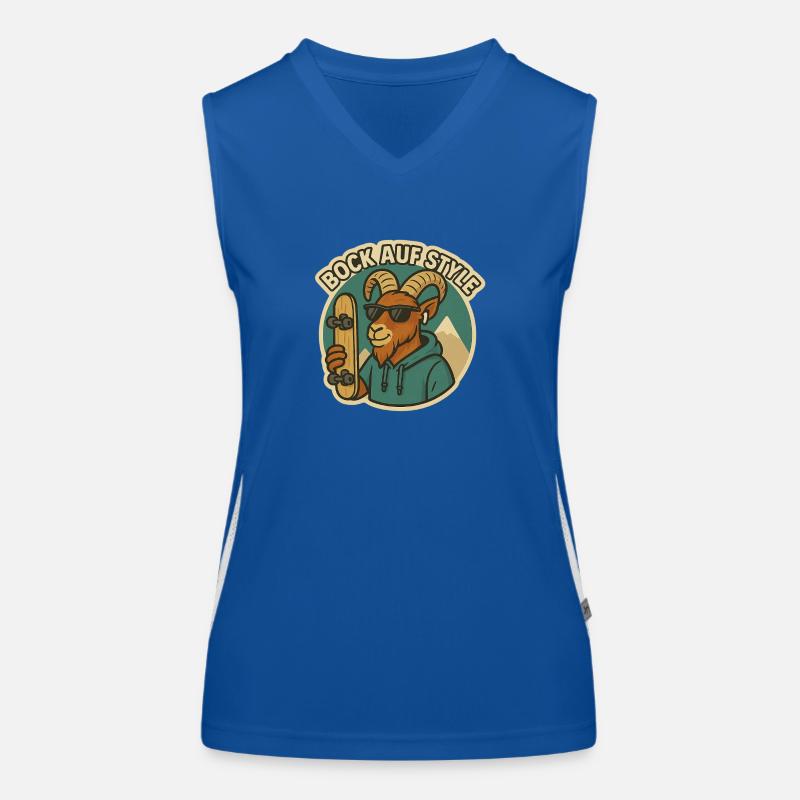 Bock auf style steinbock Funktionelles Kontrast-Tank Top für Frauen