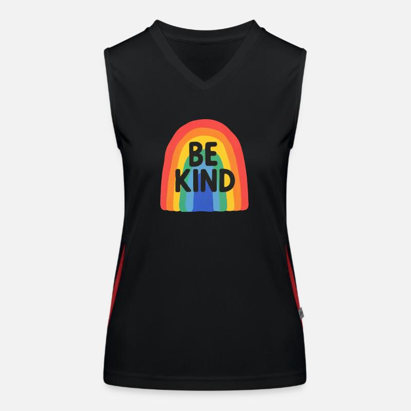 Be Kind Funktionelles Kontrast-Tank Top für Frauen