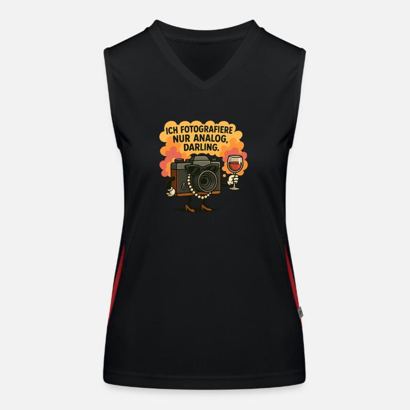 Analog Darling Funktionelles Kontrast-Tank Top für Frauen