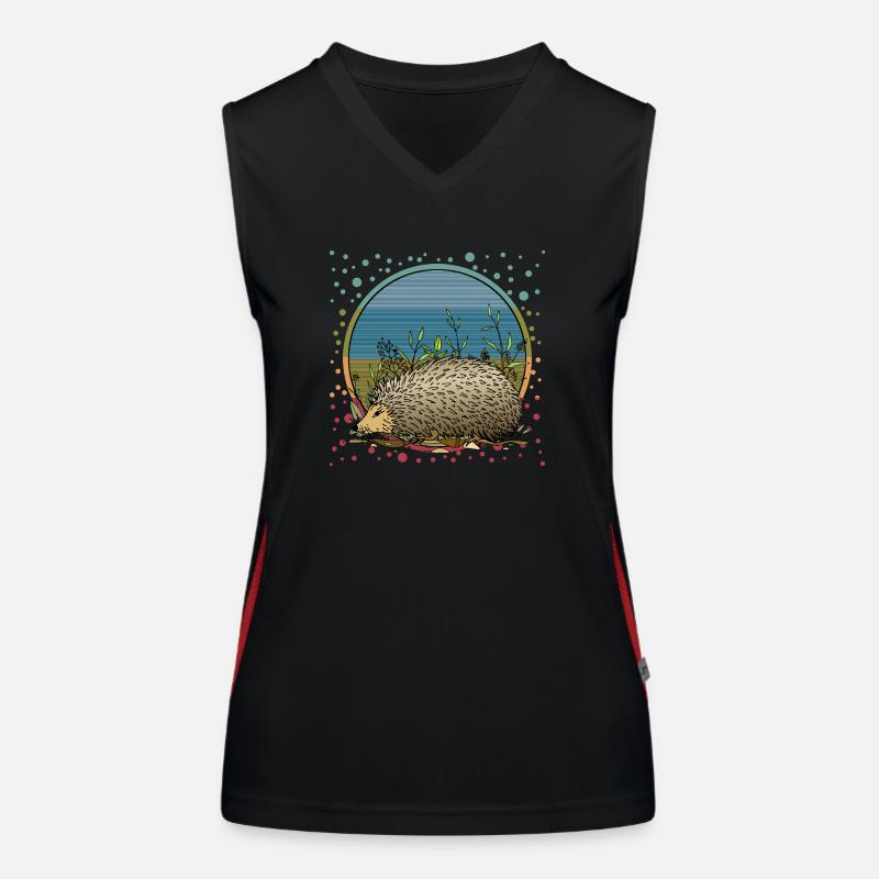 Igel Funktionelles Kontrast-Tank Top für Frauen