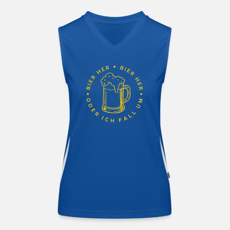Bees here - Oder ich fall um! Women's Functional Contrast Tank Top