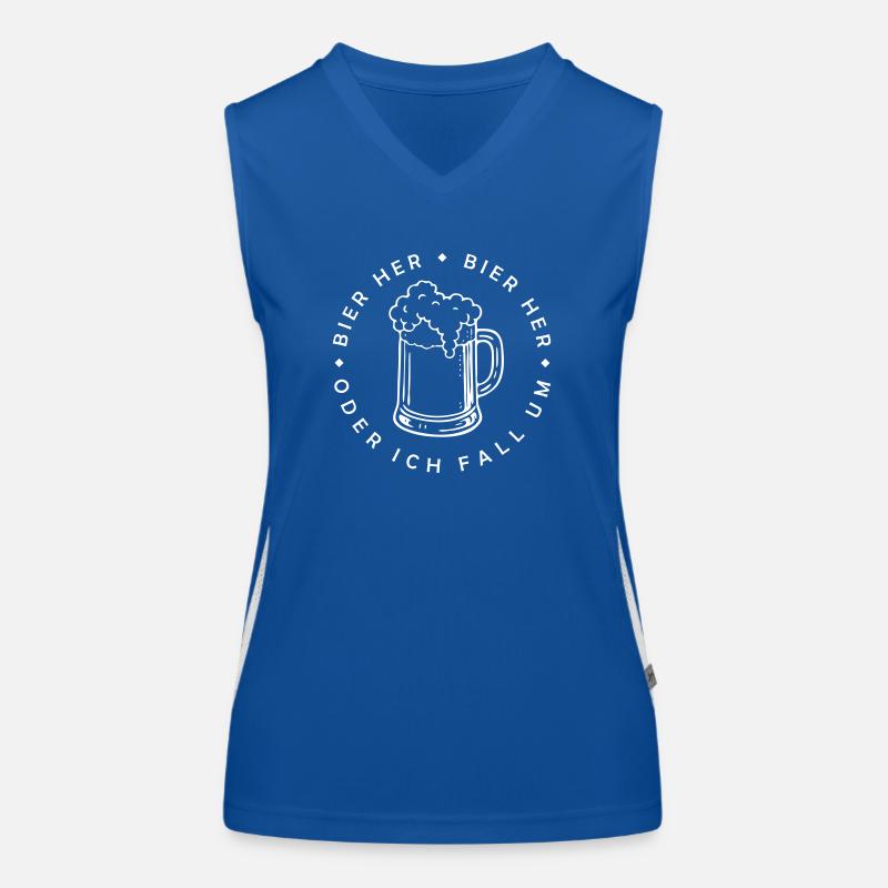 Bienen hier - Oder ich fall um! Funktionelles Kontrast-Tank Top für Frauen