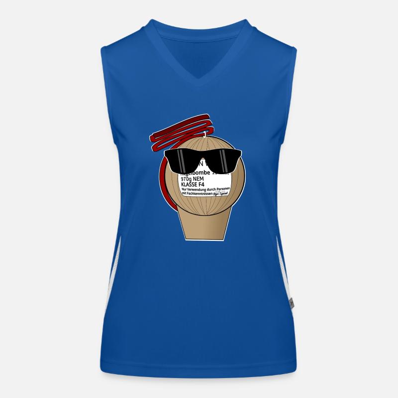 Pyro Sonnenbrille Funktionelles Kontrast-Tank Top für Frauen