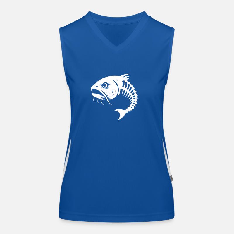Fischgrate Sauer Funktionelles Kontrast-Tank Top für Frauen