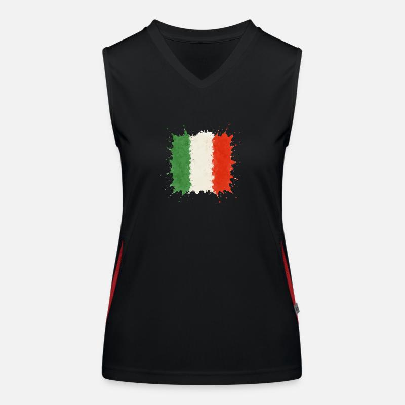 Italy Blobs Women's Functional Contrast Tank Top