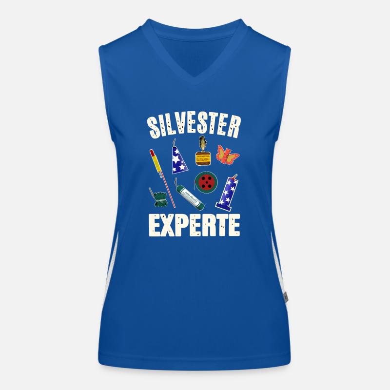 Silvester Experte Funktionelles Kontrast-Tank Top für Frauen