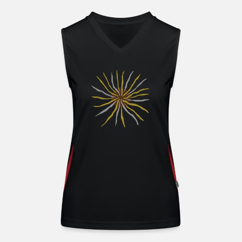Sonne Funktionelles Kontrast-Tank Top für Frauen