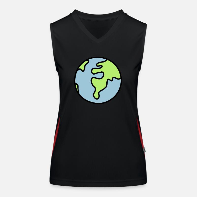 Globus - Welt Funktionelles Kontrast-Tank Top für Frauen