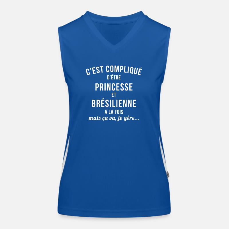 Brésilienne Princesse Débardeur respirant contrasté Femme