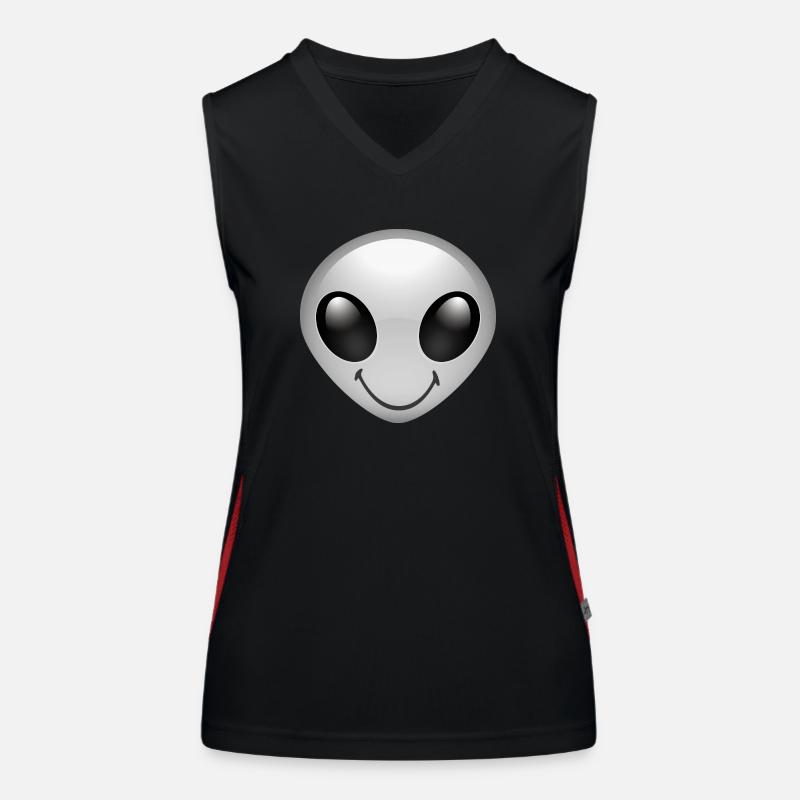 Smiley Alien Débardeur respirant contrasté Femme