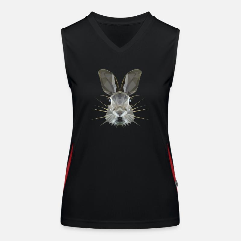 Hase Funktionelles Kontrast-Tank Top für Frauen