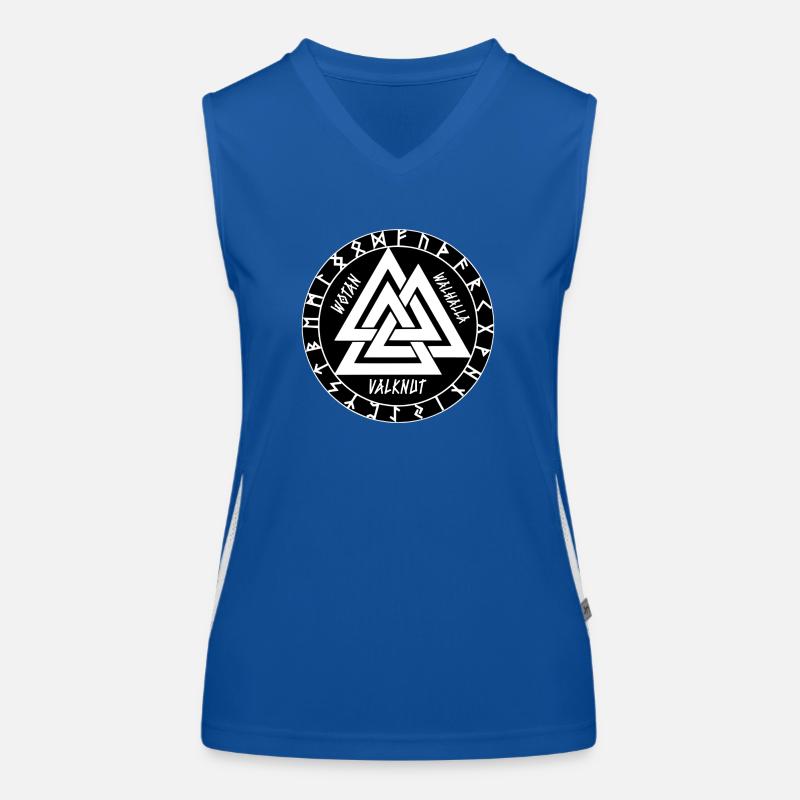 Wotan Walhalla Valknut Funktionelles Kontrast-Tank Top für Frauen