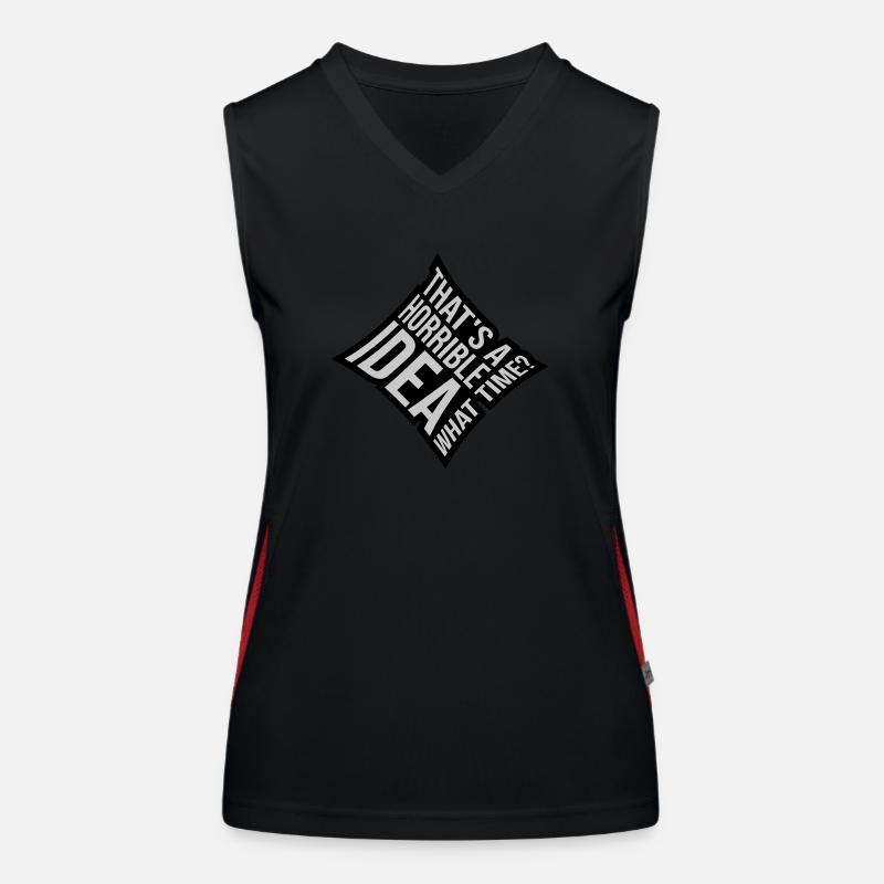 Thats a horrible Idea Women's Functional Contrast Tank Top