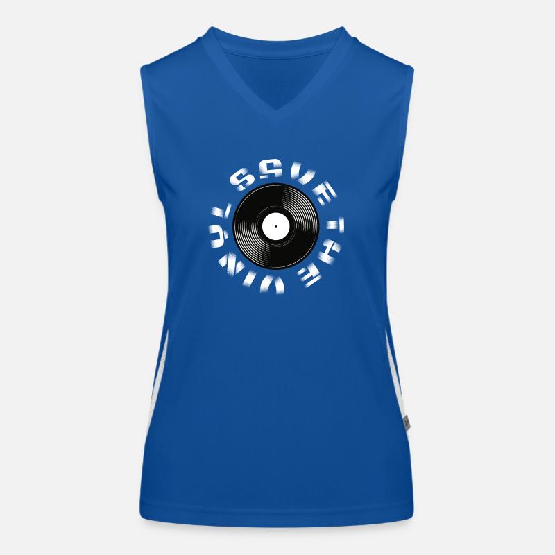 Save The Vinyl Funktionelles Kontrast-Tank Top für Frauen