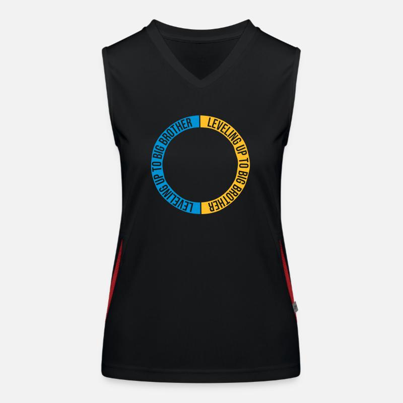 Leveling up big brother Funktionelles Kontrast-Tank Top für Frauen