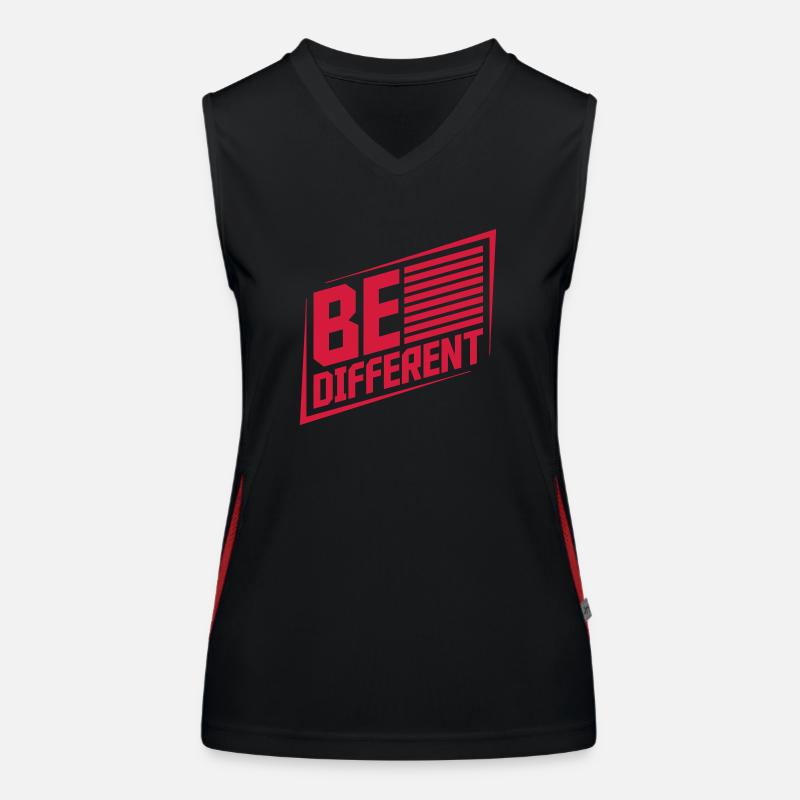 Soyez différent Logo Design Débardeur respirant contrasté Femme