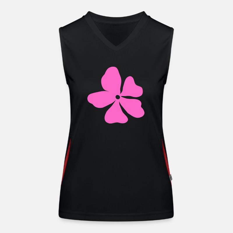 Pink Hippy Flower Power Women's Functional Contrast Tank Top