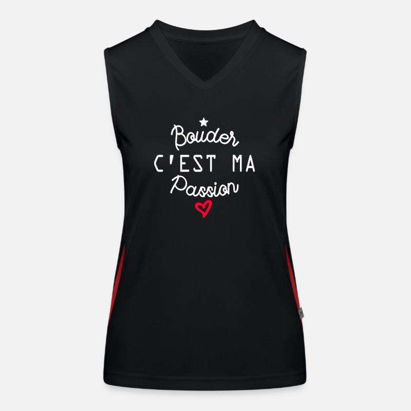 bouder c est ma passion Débardeur respirant contrasté Femme