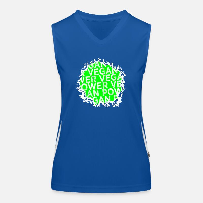 sayings vegetarian plant statement Women's Functional Contrast Tank Top