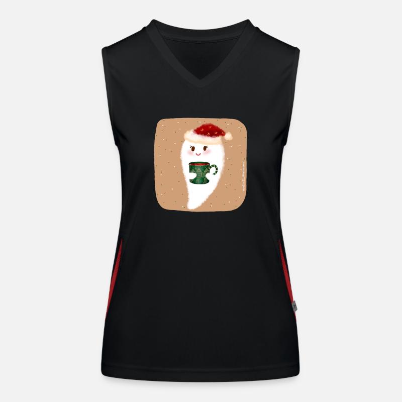 Weihnachtsgeist Funktionelles Kontrast-Tank Top für Frauen
