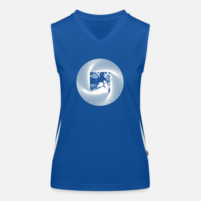 Chat Psychédélique Débardeur respirant contrasté Femme