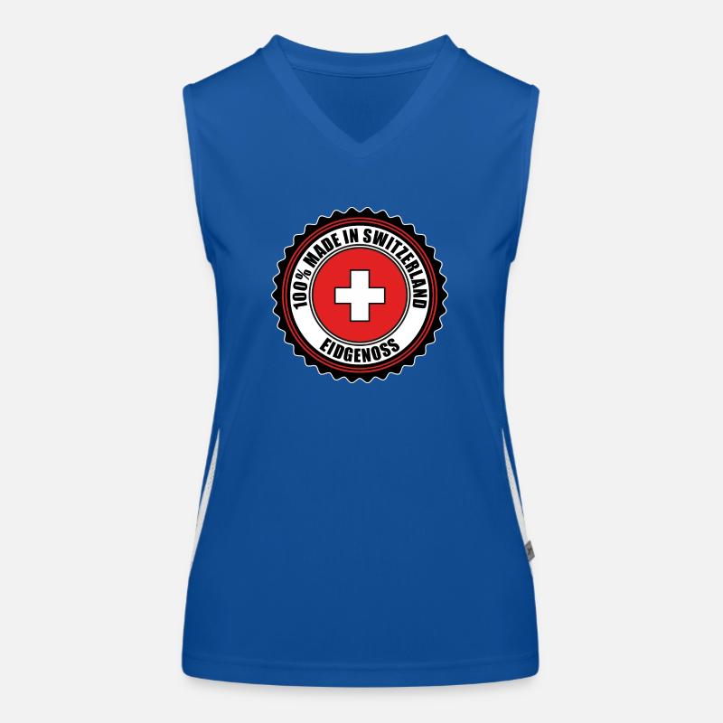 Schweiz Funktionelles Kontrast-Tank Top für Frauen