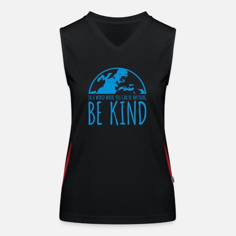 you can be kind Funktionelles Kontrast-Tank Top für Frauen