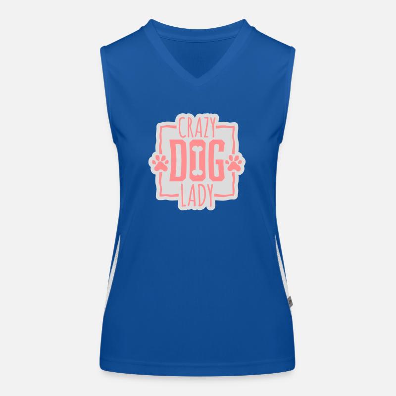 Citation de Crazy Dog Lady Débardeur respirant contrasté Femme