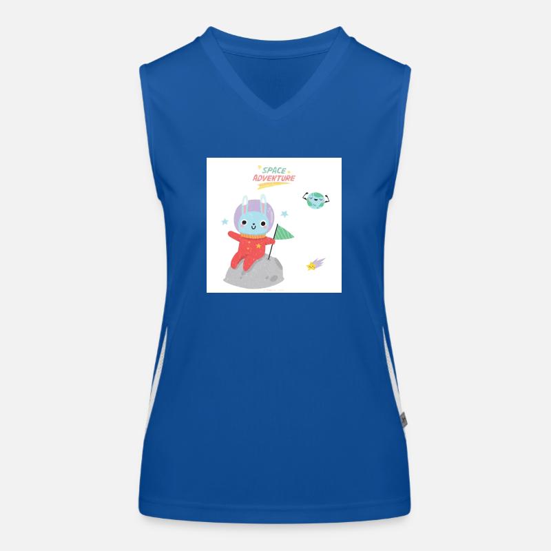 Space Funktionelles Kontrast-Tank Top für Frauen