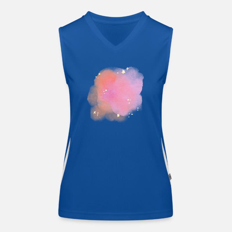 splash bunt farbe muster aufdruck comic style Funktionelles Kontrast-Tank Top für Frauen