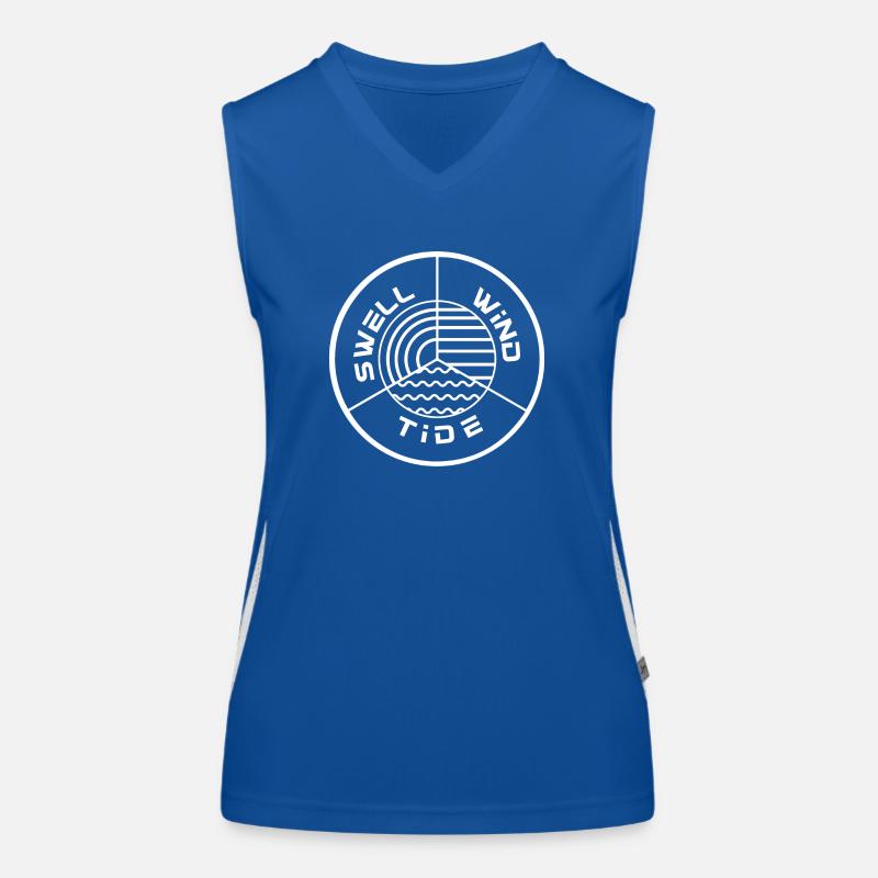 Surfing Surfboard Surfer Geschenkidee Funktionelles Kontrast-Tank Top für Frauen