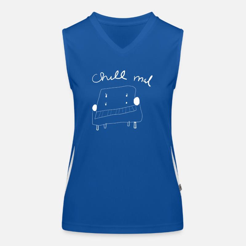 Chill mal Sofa Funktionelles Kontrast-Tank Top für Frauen