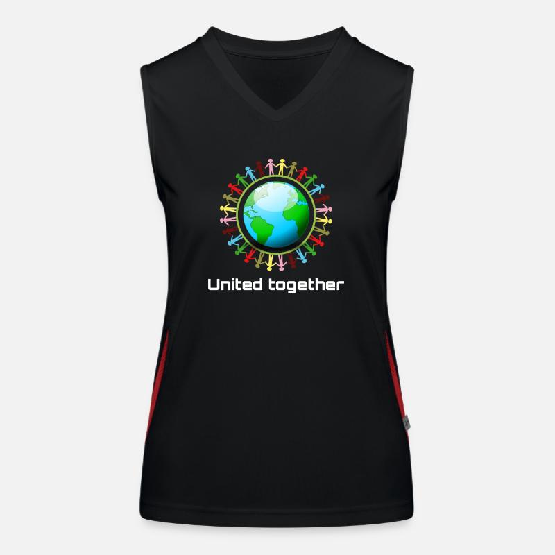 Unis ensemble Débardeur respirant contrasté Femme