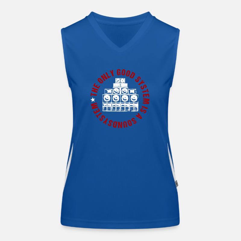 The Only Good System Is A Soundsystem Funktionelles Kontrast-Tank Top für Frauen