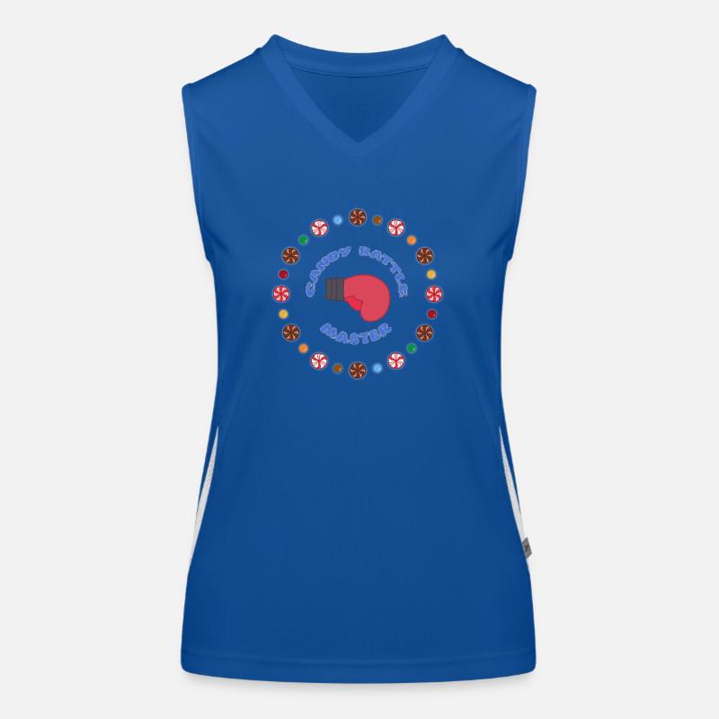 Candy Battle Master Funktionelles Kontrast-Tank Top für Frauen