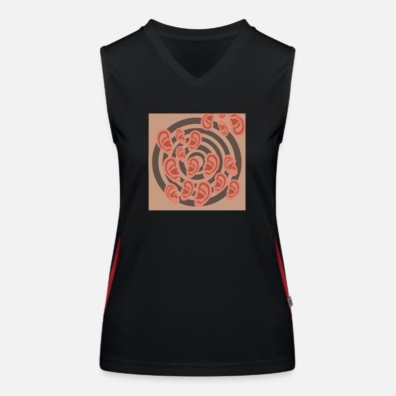Vortex auriculaire Débardeur respirant contrasté Femme