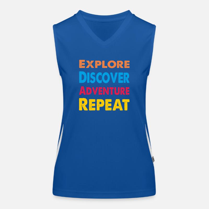 ErSa Solutions: Erkunden, Entdecken, Abenteuer Funktionelles Kontrast-Tank Top für Frauen