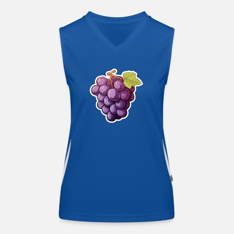 Weintraube oder dunkle Rebe Funktionelles Kontrast-Tank Top für Frauen